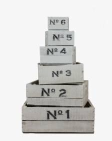 White Wooden Number Crates - Plank, HD Png Download, Transparent PNG
