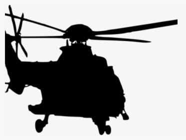 Helicopter Clipart Top View - Silhouette Helicopter Png, Transparent Png, Transparent PNG