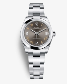 Oyster Perpetual 31, Oyster, 31 Mm, Oystersteel - Black Rolex Perpetual 31, HD Png Download, Transparent PNG