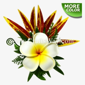 Cms-051 Custom Made Flower Hairpiece, Plumeria & Silk - Artificial Flower, HD Png Download, Transparent PNG
