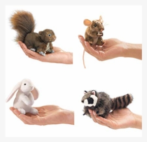 Folkmanis Mini Woodland Animal Set Finger Puppets - Field Mouse, HD Png Download, Transparent PNG