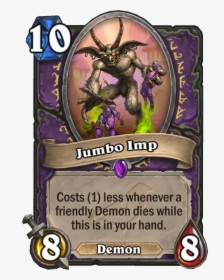 Jumbo Imp Hearthstone Rise Of Shadows Card Reveal Live - Hearthstone Witchwood Hunter Legendary, HD Png Download, Transparent PNG