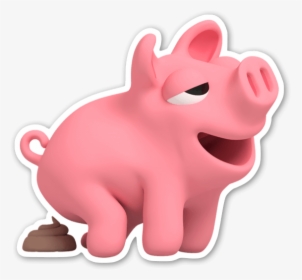 Rosa The Pig Poops Sticker - Rosa The Pig Stickers, HD Png Download, Transparent PNG