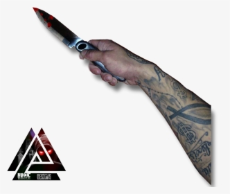 #arm #knife #hand #dk925 #tattoos #tattoo #dk925designs - Utility Knife, HD Png Download, Transparent PNG
