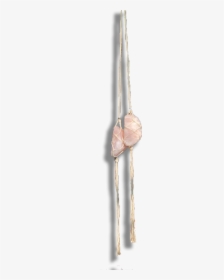 Macrame Crystal Hangers & Rough Rose Quartz Crystal - Body Jewelry, HD Png Download, Transparent PNG