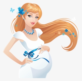 Pregnant Blonde Woman Clipart, HD Png Download, Transparent PNG