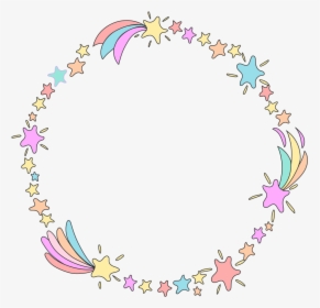 Shootingstar Colorful Frame Decor Embellis - Circle Frame Png Unicorn, Transparent Png, Transparent PNG