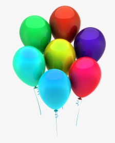 Globos De Colores Png - Colorful Balloons, Transparent Png, Transparent PNG