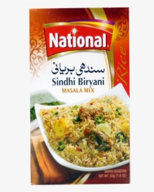 National Sindhi Briyani 45gm Masala Mix - National Sindhi Biryani Masala, HD Png Download, Transparent PNG