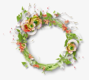 Floral Frame Png - Wreath, Transparent Png, Transparent PNG