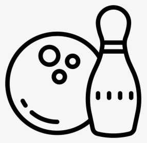 There Is A Bowling Ball With 3 Holes In It Sitting - Bowling Pin, HD Png Download, Transparent PNG