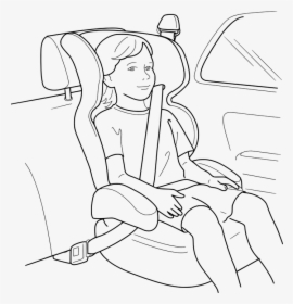 Seat Belt Clipart Black And White, HD Png Download, Transparent PNG