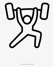 Weightlifting Coloring Page - Icon Weightlift, HD Png Download, Transparent PNG