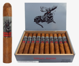 Chillin Moose Gigante Open Box And Stick - Chillin Moose Cigar, HD Png Download, Transparent PNG