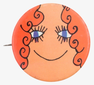 Curly Redhead Face Art Button Museum, HD Png Download, Transparent PNG