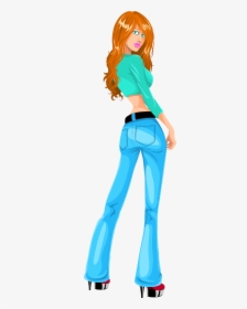 Lady Clipart Standing - Cartoon, HD Png Download, Transparent PNG