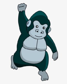 The Silverback Gorillas - Gorilla Vs Human Cartoon, HD Png Download, Transparent PNG
