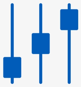 Blue Controls Icon To Show How You Can Set Custom Lengths - Icon, HD Png Download, Transparent PNG