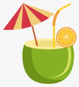 Coconut Clipart Coconut Drink - Coconut Juice Cartoon, HD Png Download, Transparent PNG