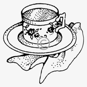 Tea Cup Coffee Black And White Clipart, HD Png Download, Transparent PNG