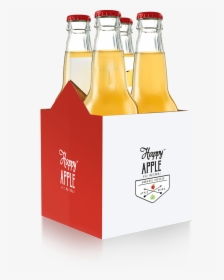 Happy Apple Beverages - Glass Bottle, HD Png Download, Transparent PNG