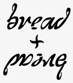 Vector Drawing Of Bread And Wine Ambigram In Lower - Vector Graphics, HD Png Download, Transparent PNG