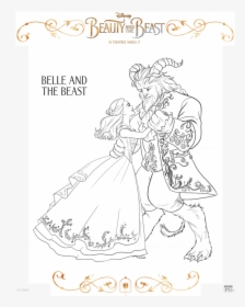 Disney Beauty And The Beast 2017 Coloring Pages, HD Png Download, Transparent PNG