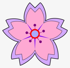 Lily Pad Flower Clipart - Sakura Flower Coloring Pages, HD Png Download, Transparent PNG