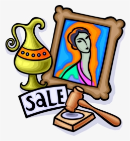 Vector Illustration Of Fine Art Auction Sale To Highest - Auction, HD Png Download, Transparent PNG