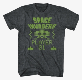 Player Space Invaders T-shirt - Space Invaders, HD Png Download, Transparent PNG