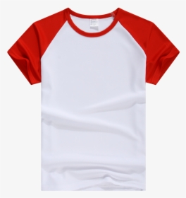 Wholesale Adult Raglan Sleeve Sports Mesh Tshirt Printing - Red & White T Shirt Png, Transparent Png, Transparent PNG