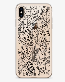 Cat Doodle Transparent Iphone Case For All Iphone Models - Iphone, HD Png Download, Transparent PNG