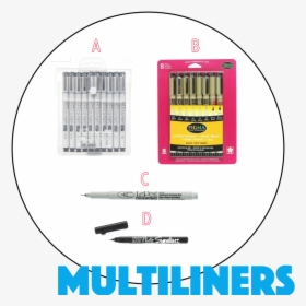 1 Microliners Site - Sakura Pigma Micron Pen Set, HD Png Download, Transparent PNG