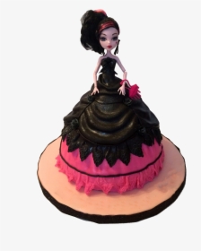 Chocolate Doll Cake - Chocolate Cake With Doll, HD Png Download, Transparent PNG
