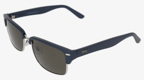 Matte Navy-shiny Silver Frame Smoke Lens - Sunglasses, HD Png Download, Transparent PNG