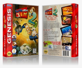 Genesis Earthworm Jim2 Sega Megadrive Replacement Game - Earthworm Jim 2 Mega Drive, HD Png Download, Transparent PNG