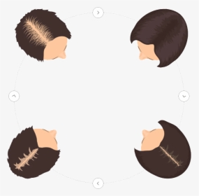 Top View Of Hair Drawing, HD Png Download, Transparent PNG