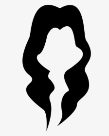 Female Black Long Hair Shape - Hair, HD Png Download, Transparent PNG
