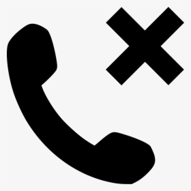 Phone Hand Up Delete Remove - Missed Call Icon White Png, Transparent Png, Transparent PNG