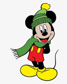 Dibujos Animados De Mickey Mouse, Minnie Mouse, Fantasía - Mickey Mouse Winter Clothes, HD Png Download, Transparent PNG