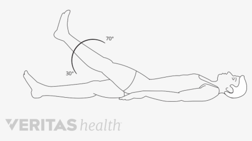 Quad Exercises For After Knee Replacement - Line Art, HD Png Download, Transparent PNG
