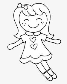 Collection Of Black - Barbie Clipart Black And White, HD Png Download, Transparent PNG