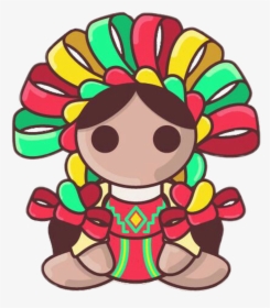 #doll #vintage #cute #mexican #travel #people #color - Mexican Doll Png, Transparent Png, Transparent PNG