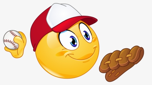 Baseball Player Emoji 42 Decal - Baseball Smiley, HD Png Download, Transparent PNG