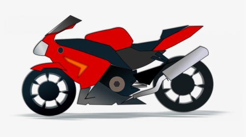 Transparent Bike Clip Art - Red Motorcycle Clipart, HD Png Download, Transparent PNG