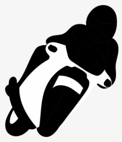 Motorcycle Clipart Vector - Racing Motorcycle Silhouette Png, Transparent Png, Transparent PNG