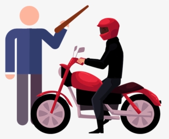 Motorcycles Can Be Intimidating, But With Personalized - Wear A Motorcycle Helmet Cartoons, HD Png Download, Transparent PNG