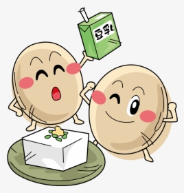 Transparent Soybeans Png - Soy Milk Cartoon Png, Png Download, Transparent PNG