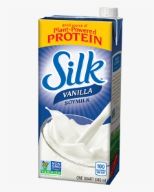 Silk Shelf-stable Vanilla Soymilk - Blue Soy Milk Silk, HD Png Download, Transparent PNG