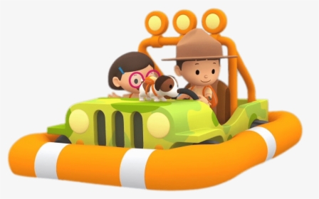 Leo The Wildlife Ranger On His Floating Jeep - Leo The Wildlife Ranger Png, Transparent Png, Transparent PNG